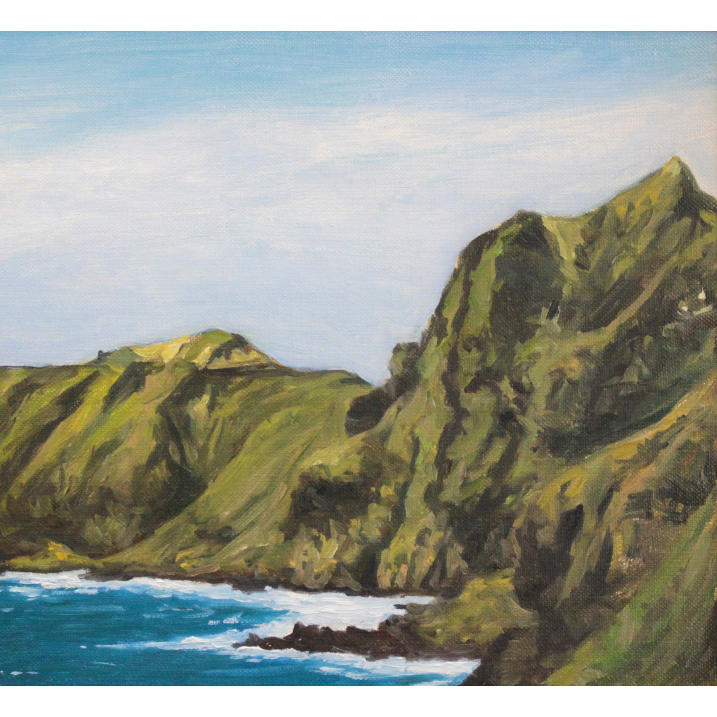 下山正八 『積丹半島 神威岬』 油彩画 - 北海道画廊