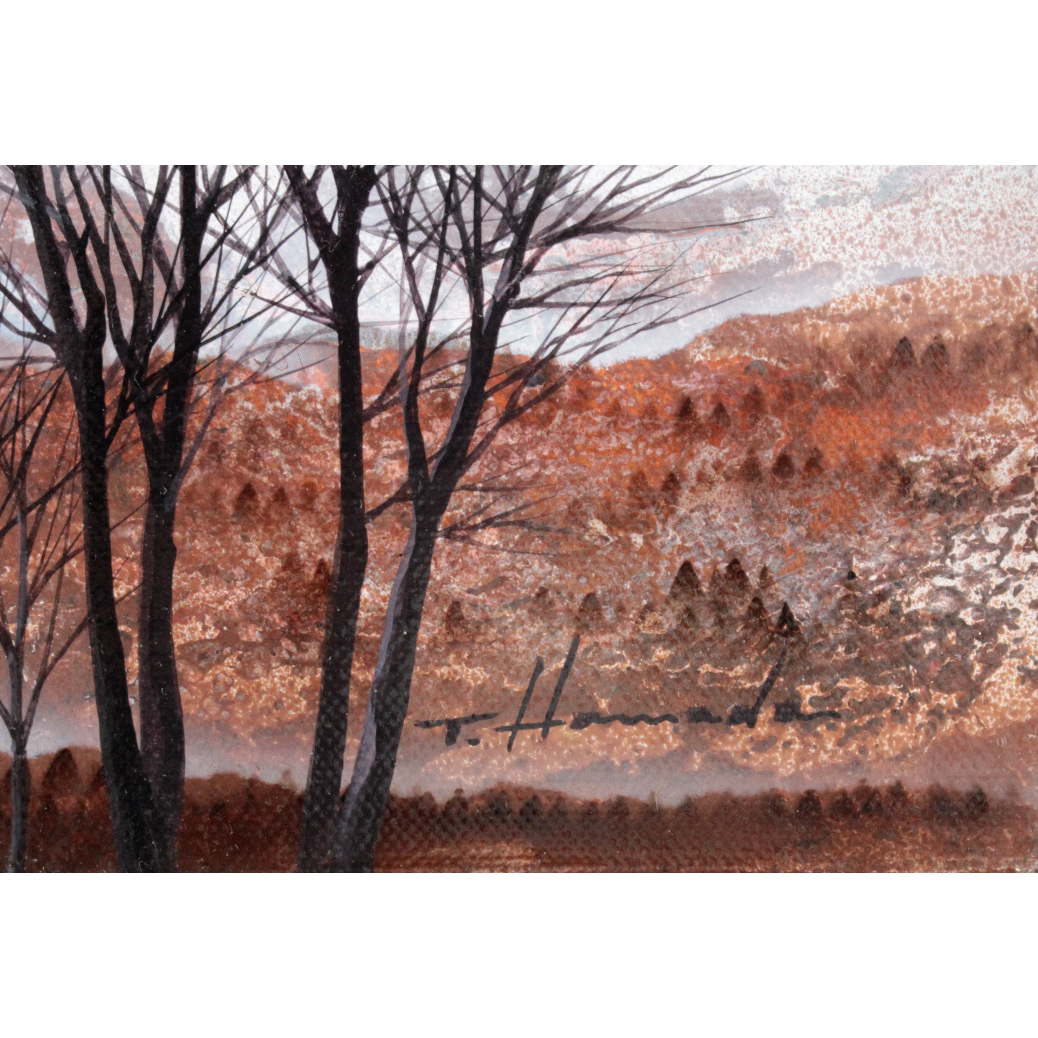 浜田泰介 『樽前山』 油彩画 - 北海道画廊