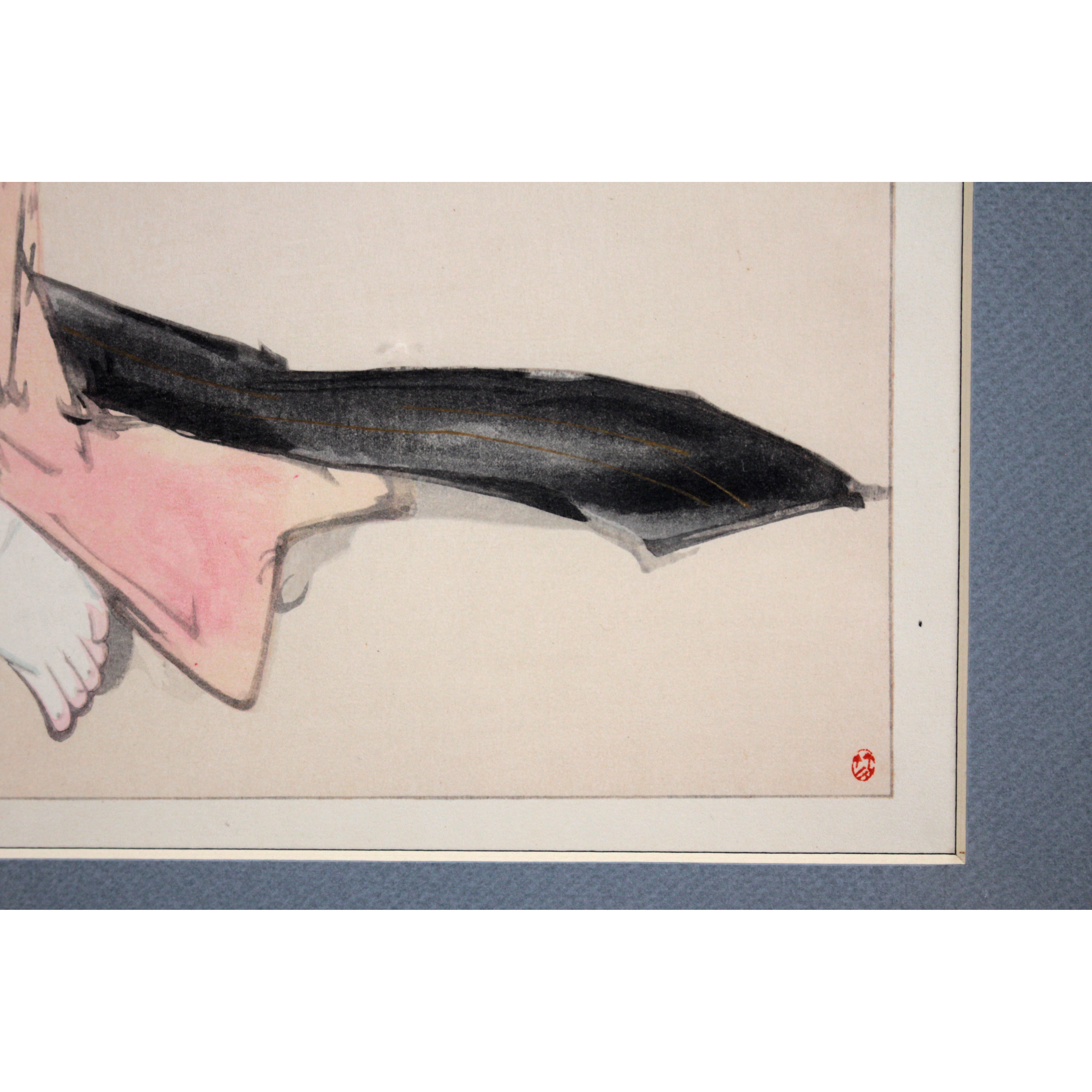 竹久夢二 『浅草の女』 木版画 - 北海道画廊