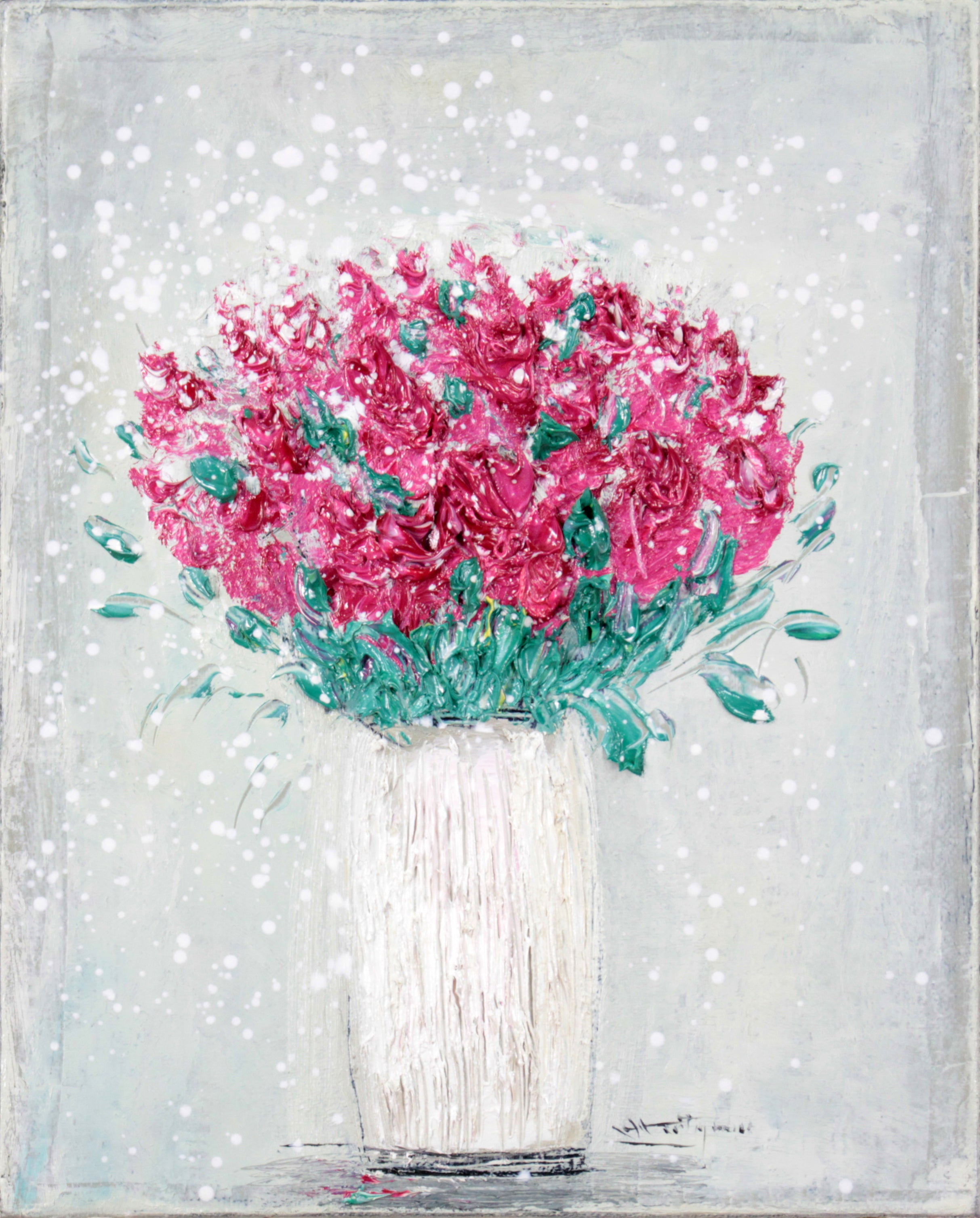 片山弘明 『薔薇』 油彩画 - 北海道画廊