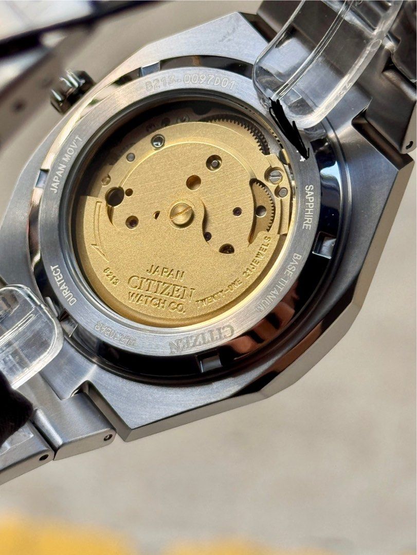 Brand New Citizen ZenShin Salmon Dial Automatic , Titanium Watch