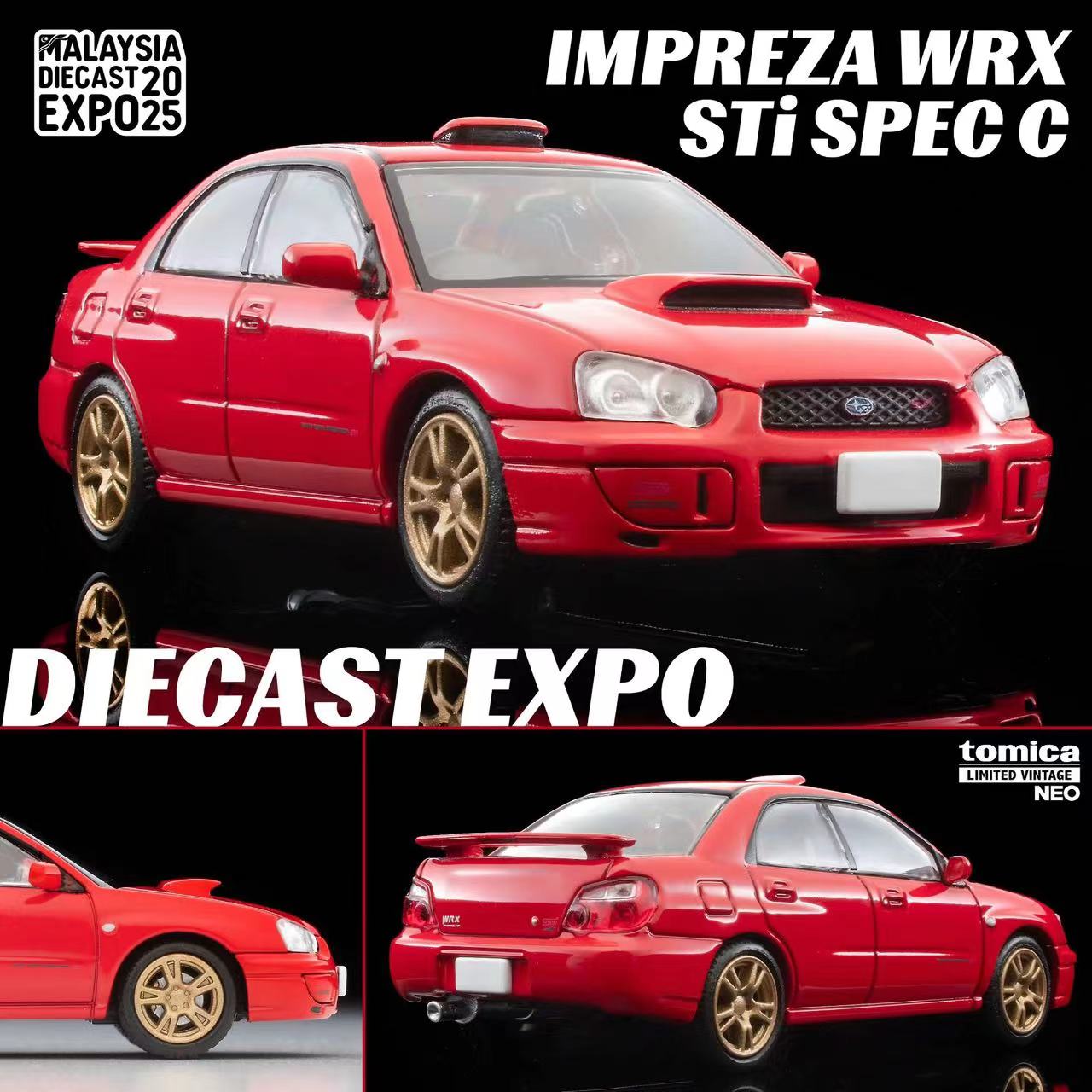 Tomica 1:64 SUBARU IMPREZA WRX STi spec C Malaysia Diecast Expo