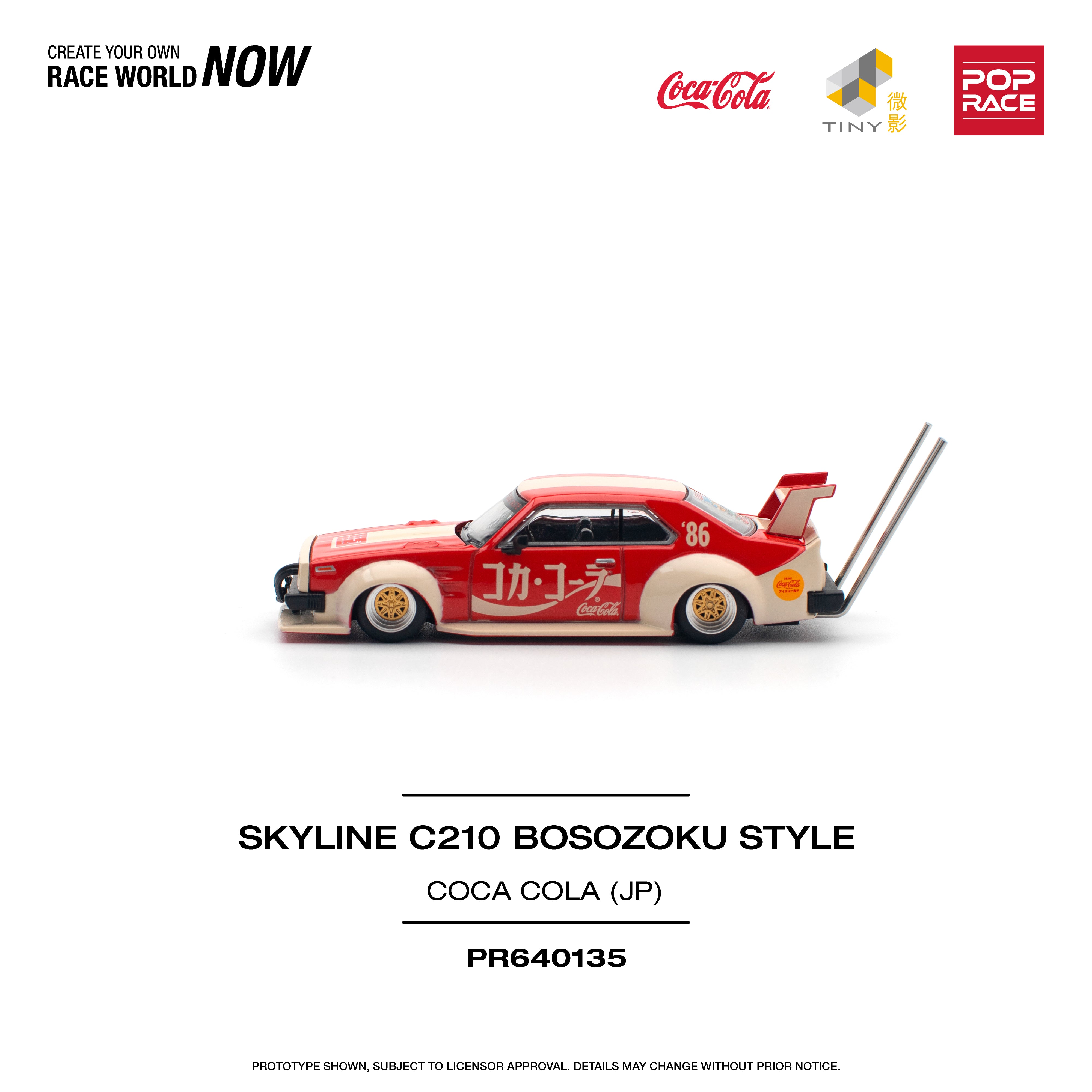 POPRACE 1:64 NISSAN SKYLINE C210 KAIDO RACER (BOSOZOKU STYLE