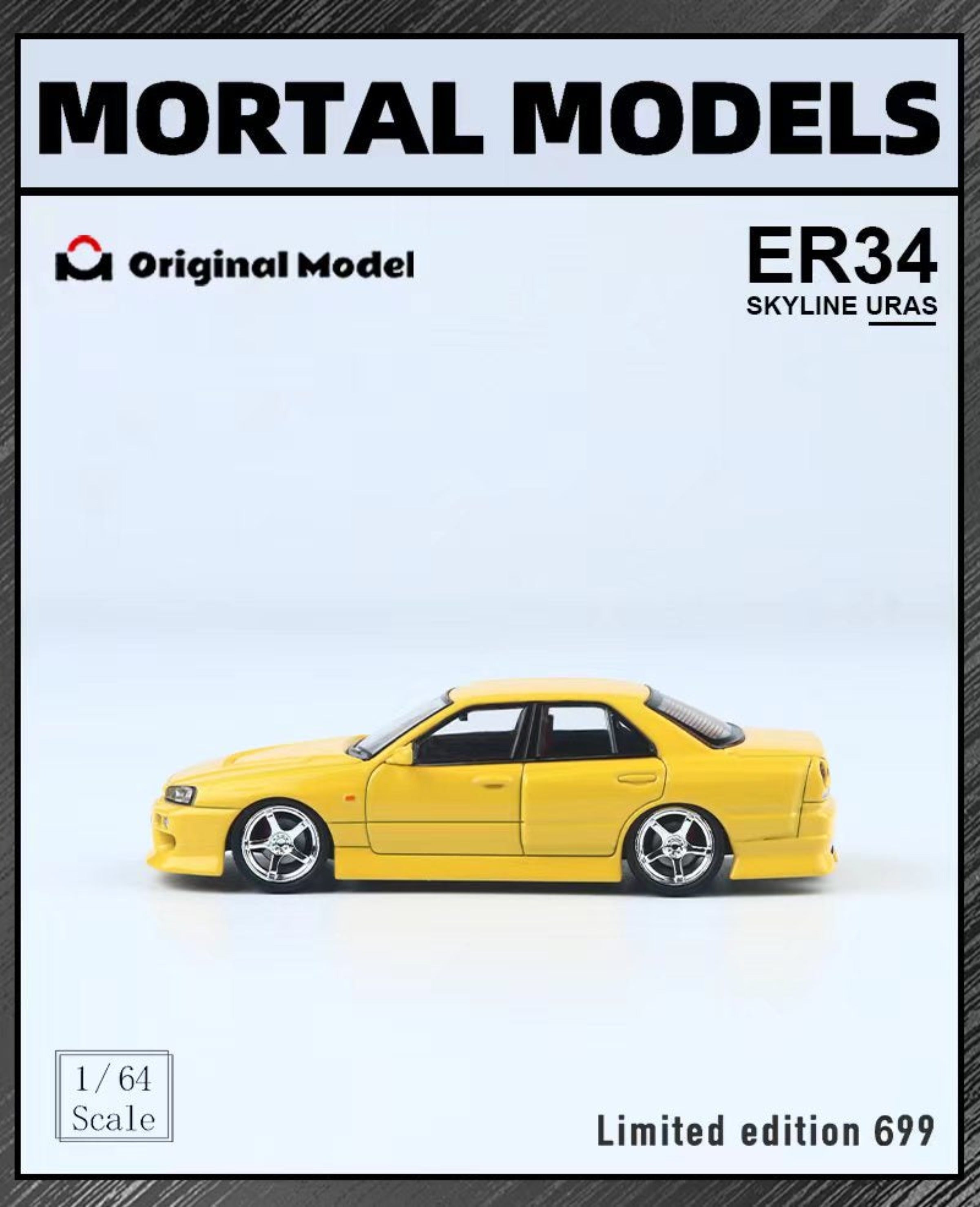 Mortal X Original Model 1:64 Nissan Skyline ER34 URAS (3 Colours