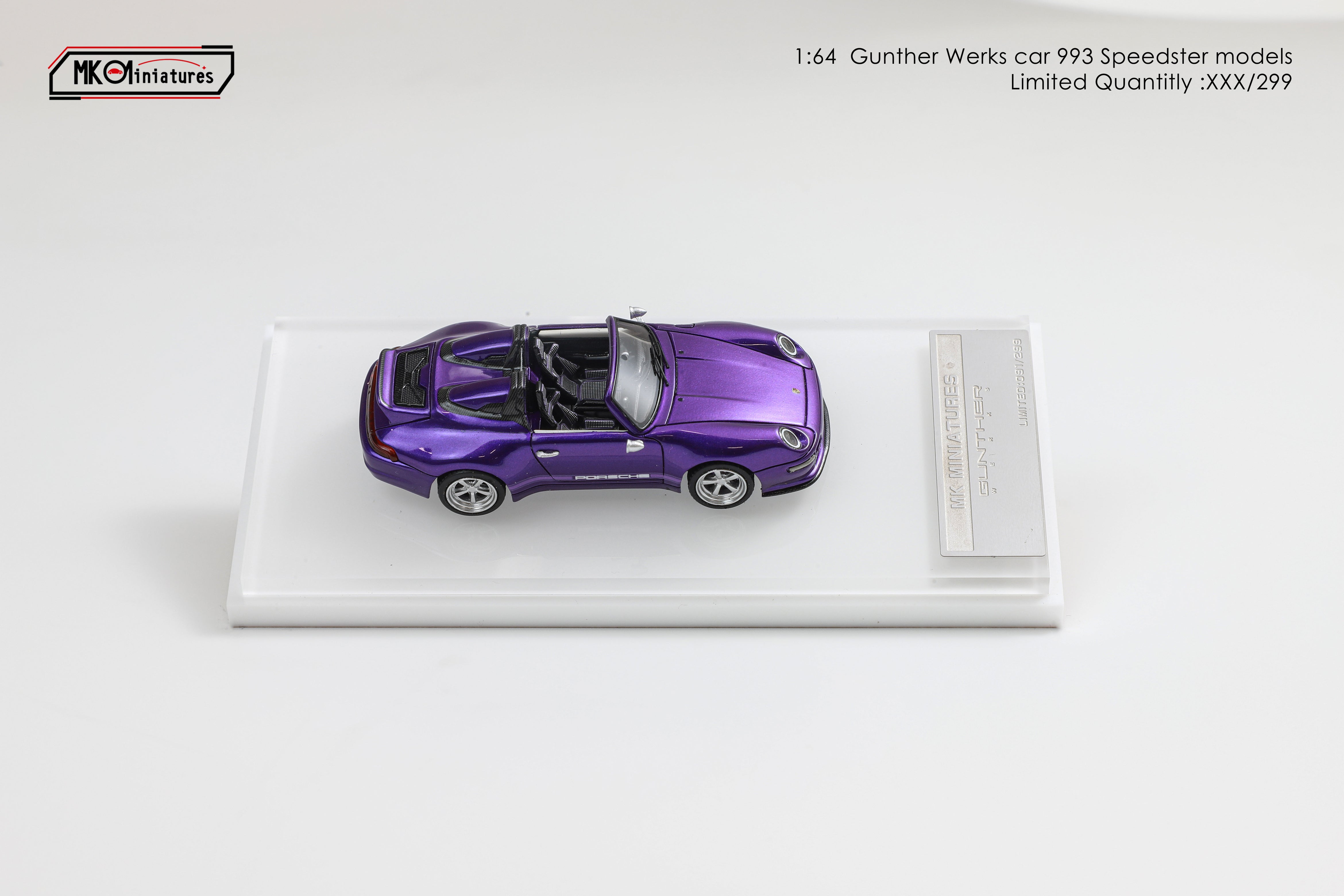 MK Miniatures 1:64 Porsche Gunther Works 993 Convertible 400r