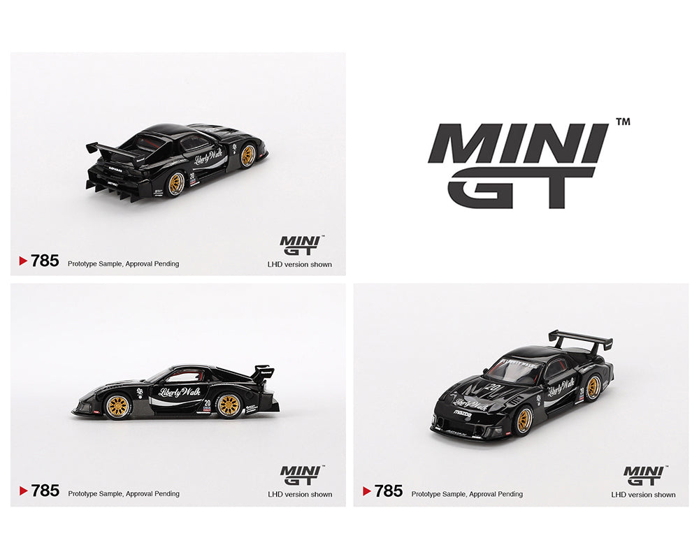 Mini GT 1:64 MAZDA RX-7 LB-Super Silhouette – Liberty Walk Black