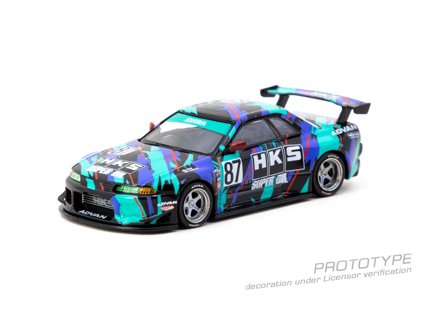 Preorder] Tarmac Works 1:64 Nissan Skyline (R32) Widebody HKS T64G