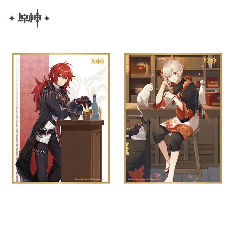 IPSTAR Diluc / Kazuha Shikishi Art Card | hoyo.global