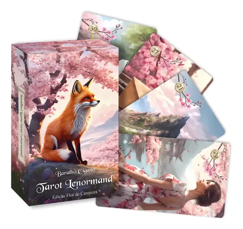 Baralho Cigano Tarot Lenormand Flor De Cerejeira Sakura, Id