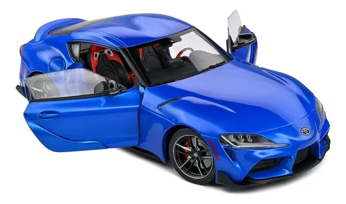 Miniatura Toyota Gr Supra Mk5 A90 2021 Azul 1:18 Solido Azul