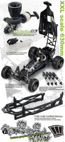 Automodelo Kyosho Scorpion Xxl Gp Nitro Motor .28 Radio 2.4g