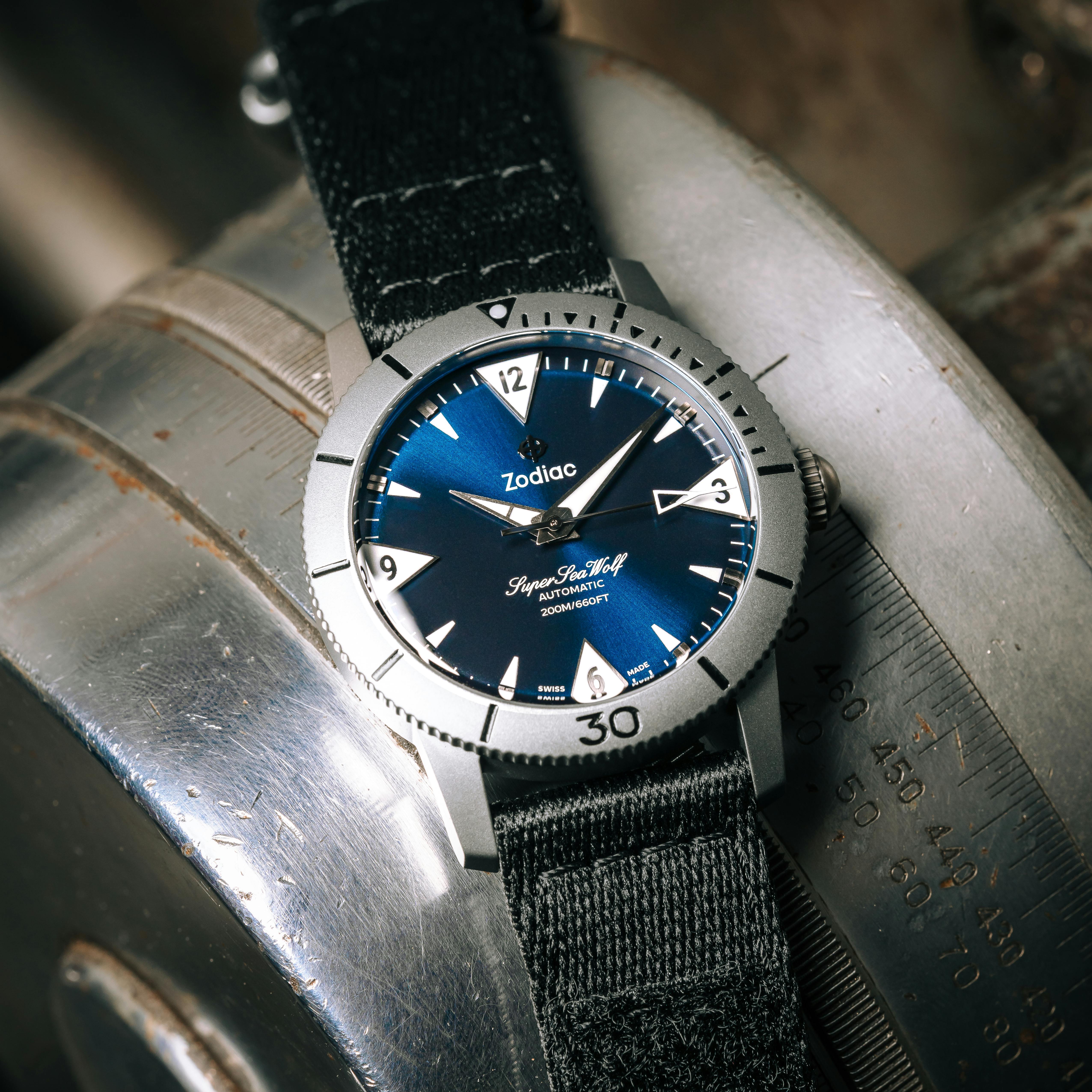 Zodiac Huckberry x Zodiac Titanium Super Sea Wolf Dive Watch