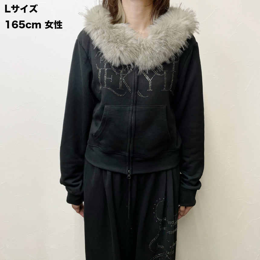 FUR ZIP SWEATSHIRT – HYDE ONLINE STORE