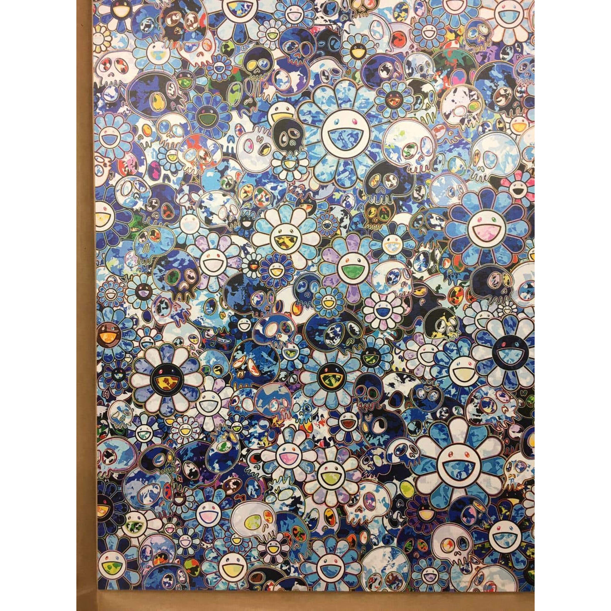 村上隆 パズル SKULLS & FLOWERS BLUE SIGNAL