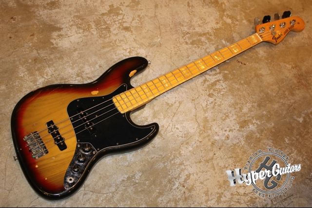 Fender '76 Jazz Bass - サンバースト / メイプル - ハイパーギターズ