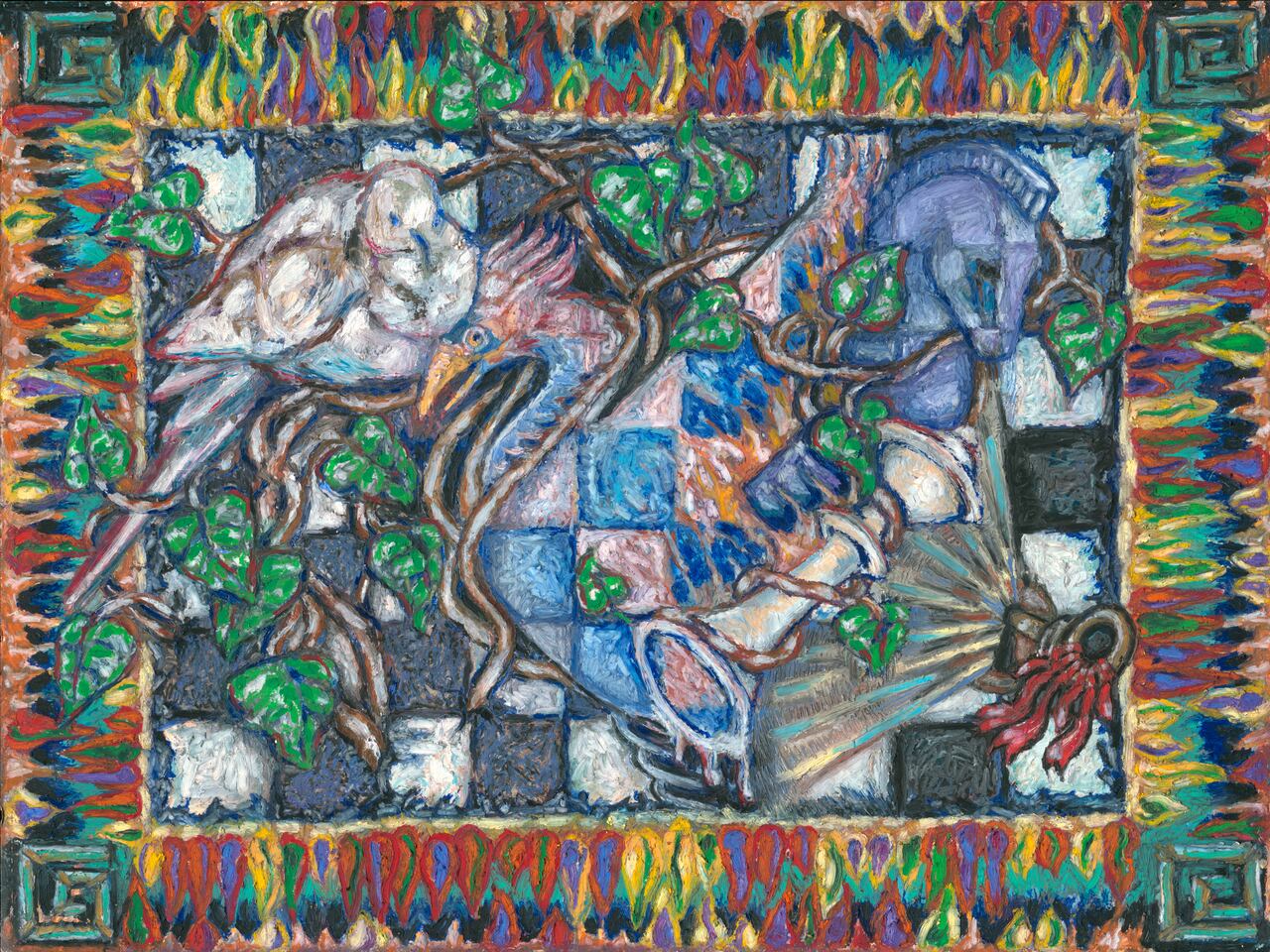 This painting is actually a Bitcoin puzzle worth more than $40K