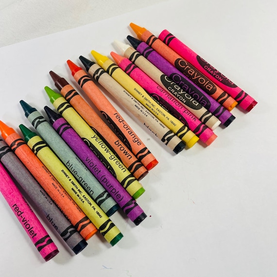 Crayola 16 Count Crayons Vintage 1985 Discontinued Crayola Font - Etsy