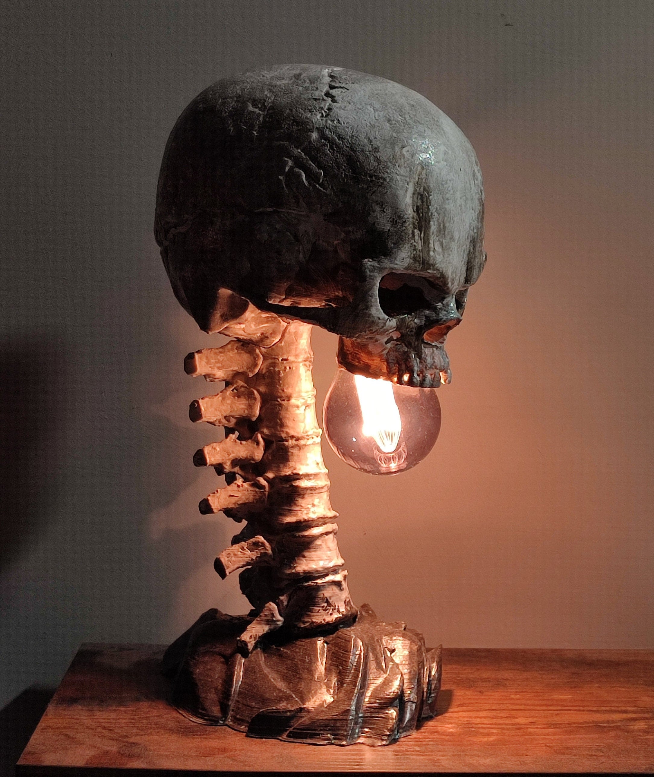 Skull Lamp - 3D Stl Printable - Etsy