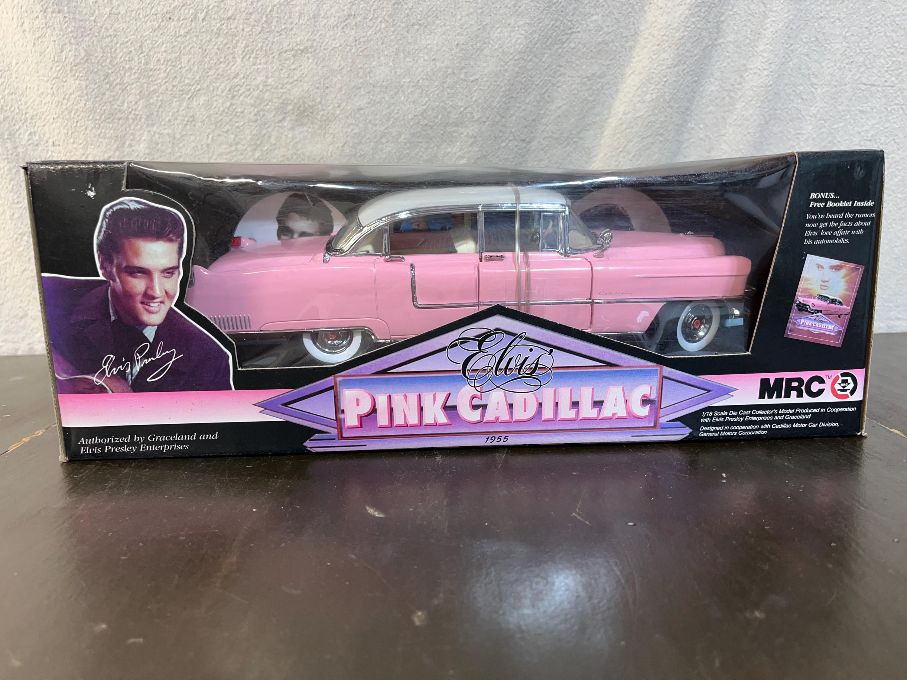 MRC 1:18 Scale Elvis Pink 1955 Cadillac Fleetwood Diecast Model