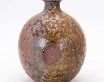 Antique Japanese sake bottle Daikokuten Bizen ware Tokkuri