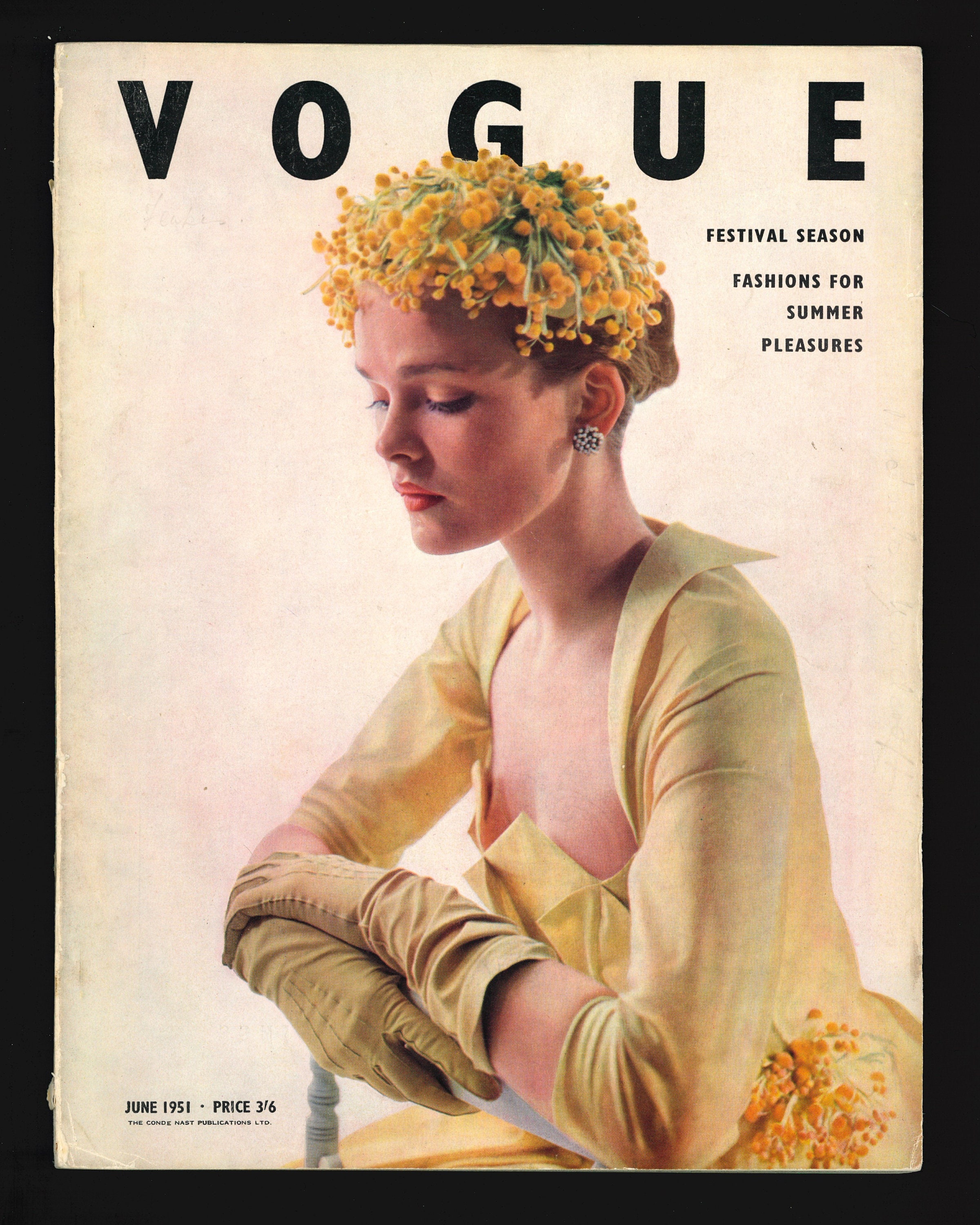 VOGUE 1951 ポスター Vogue UK June 1951 Original Vintage Fashion