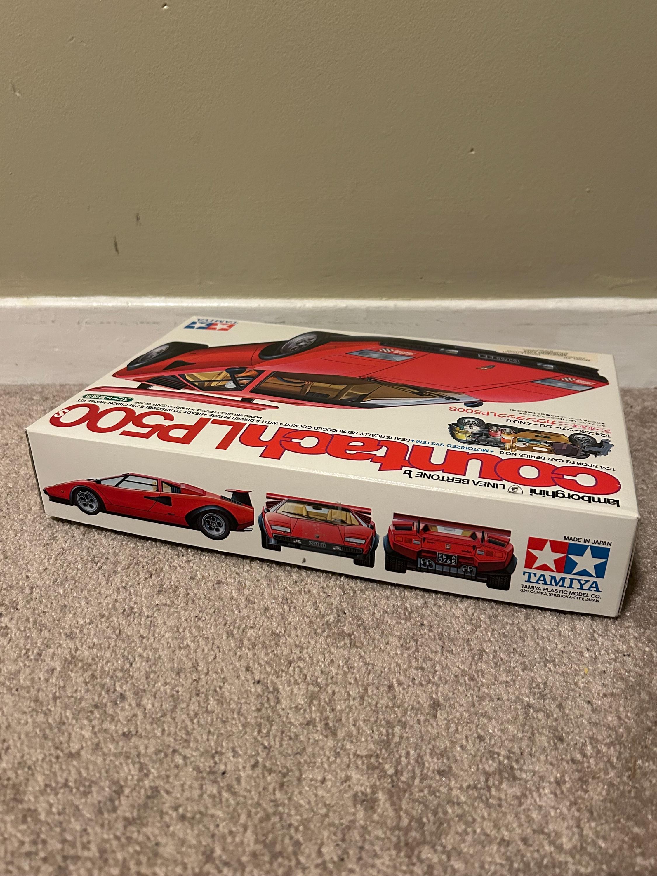 Vintage Tamiya 1:24 Lamborghini Countach LP500S Plastic Motorized