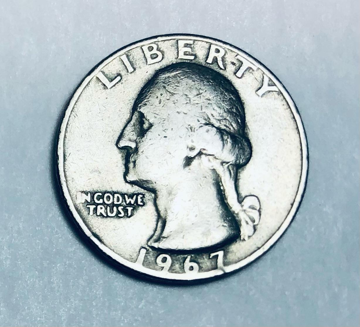 1967 quarter no mint mark - Etsy 日本