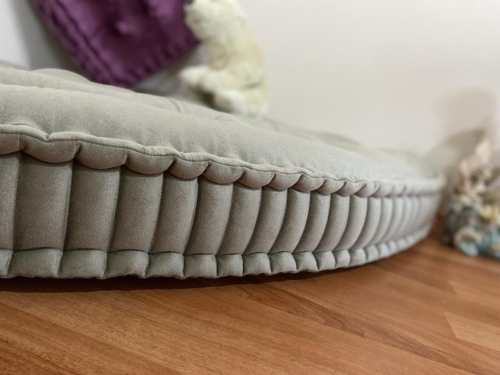 Corner Floor Cushion, Handmade French Style Reading Nook Pillow