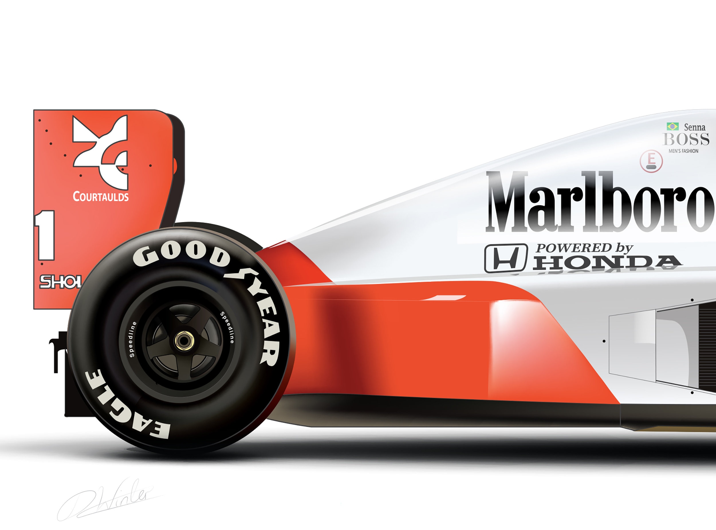 アイルトン・セナ マクラーレン MP4-6 1991 F1 世界チャンピオン