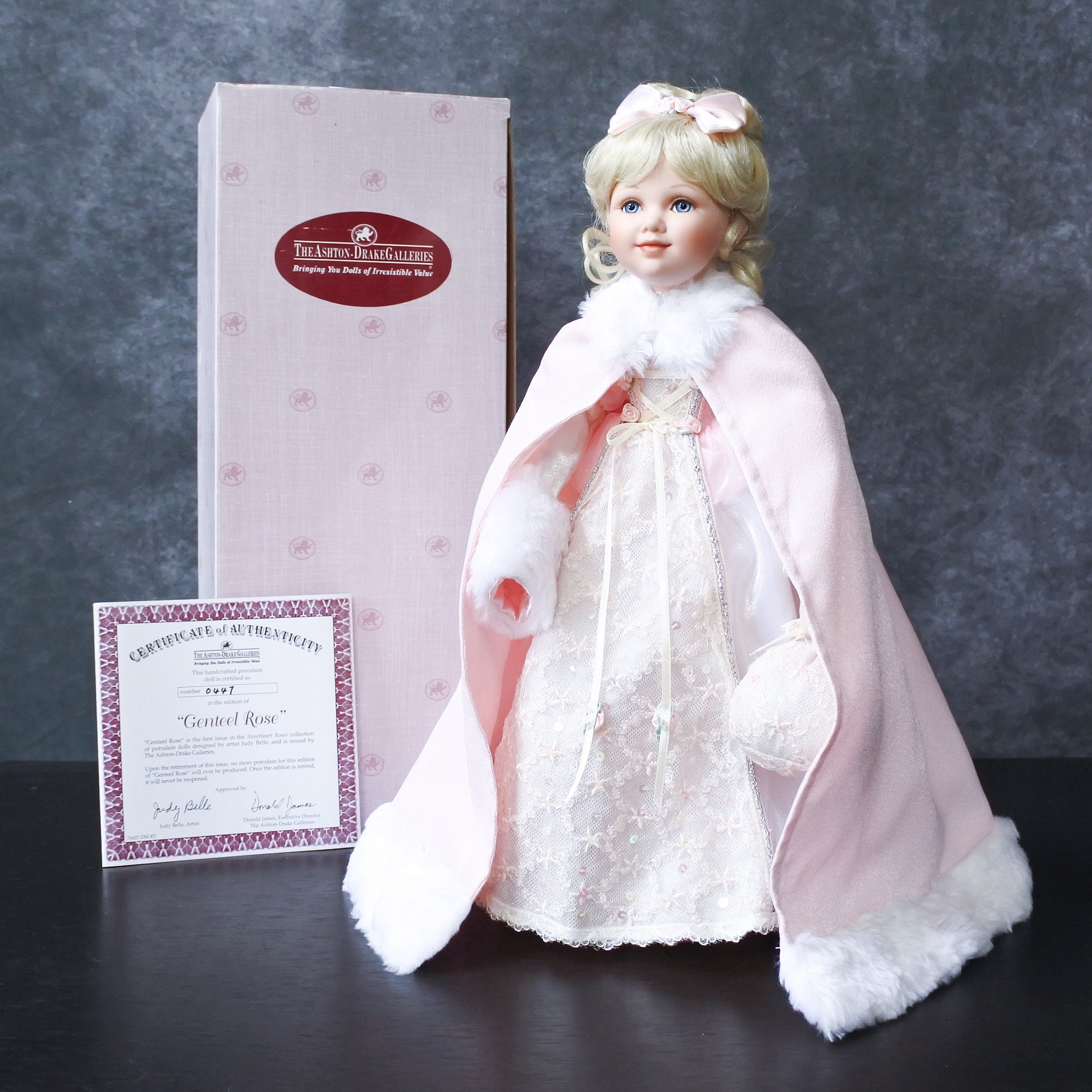 Rare Ashton Drake Galleries Judy Belle Genteel Rose Blonde Girl