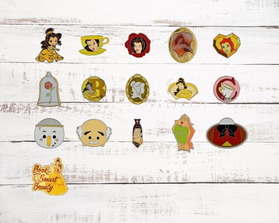 Belle ~ Beauty and the Beast Set With 5 Assorted Disney Trading