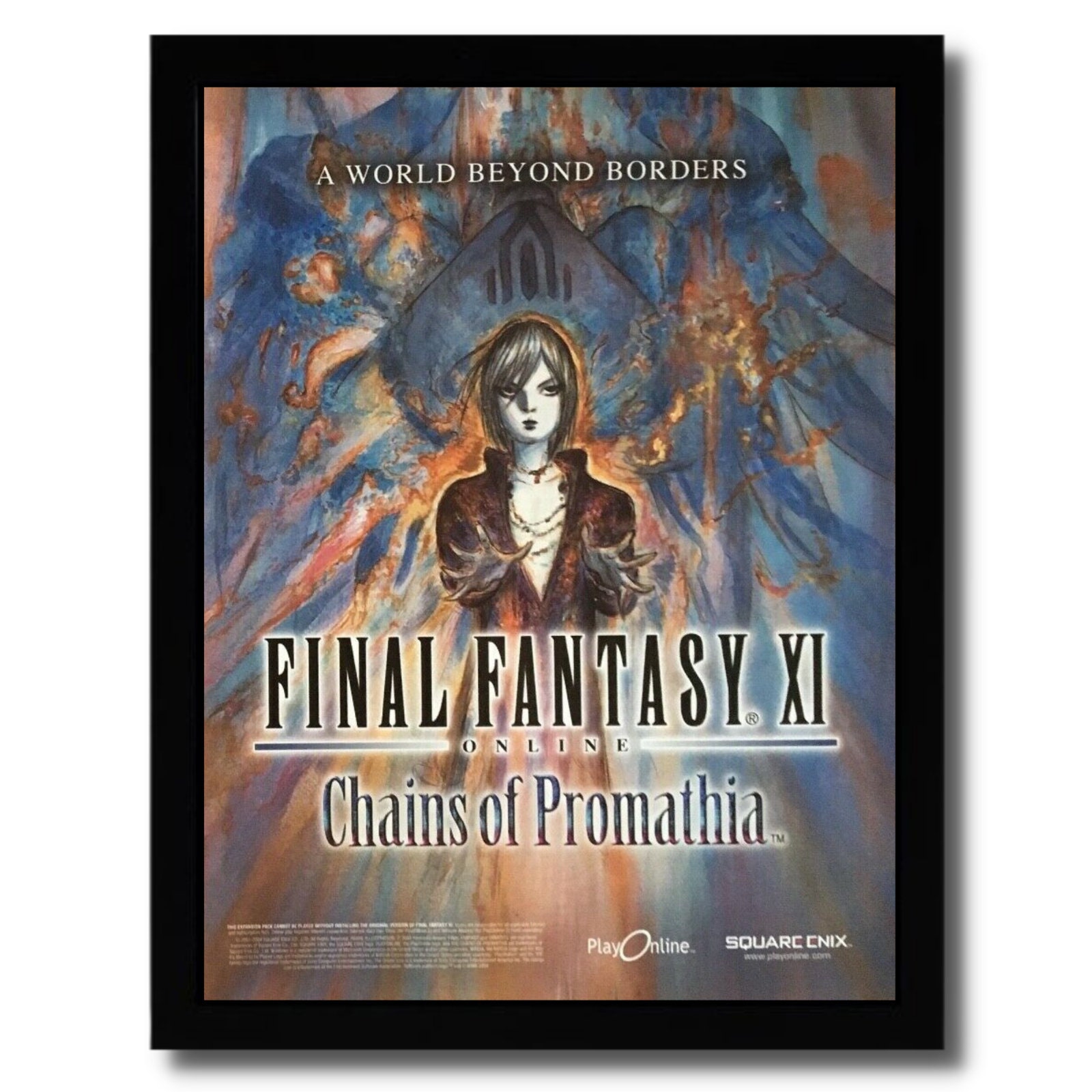 2002 Final Fantasy XI 11 Chains of Promathia Framed Print Ad