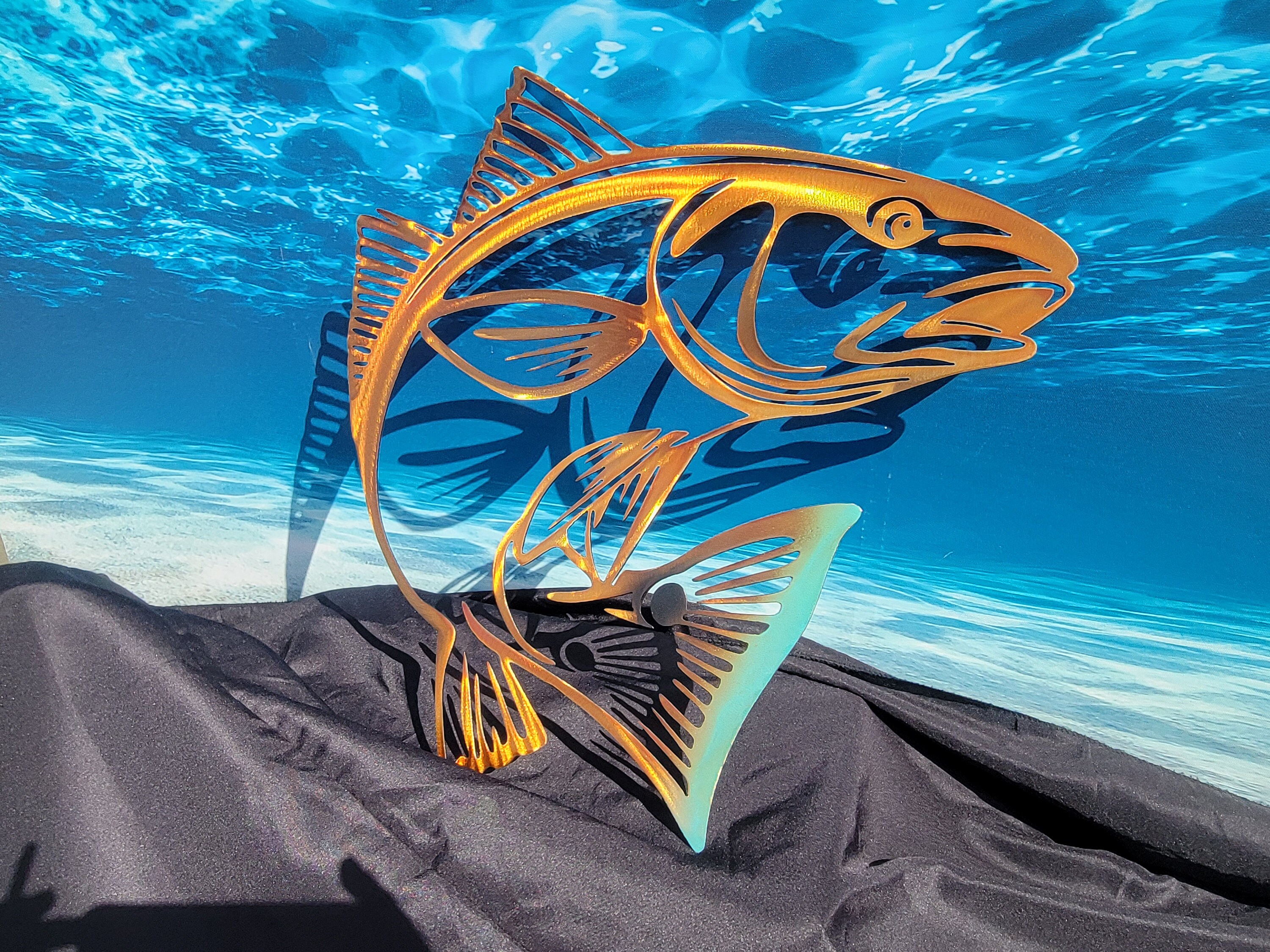 Redfish Wall Art: Steel Red Drum Fish Decor - Etsy