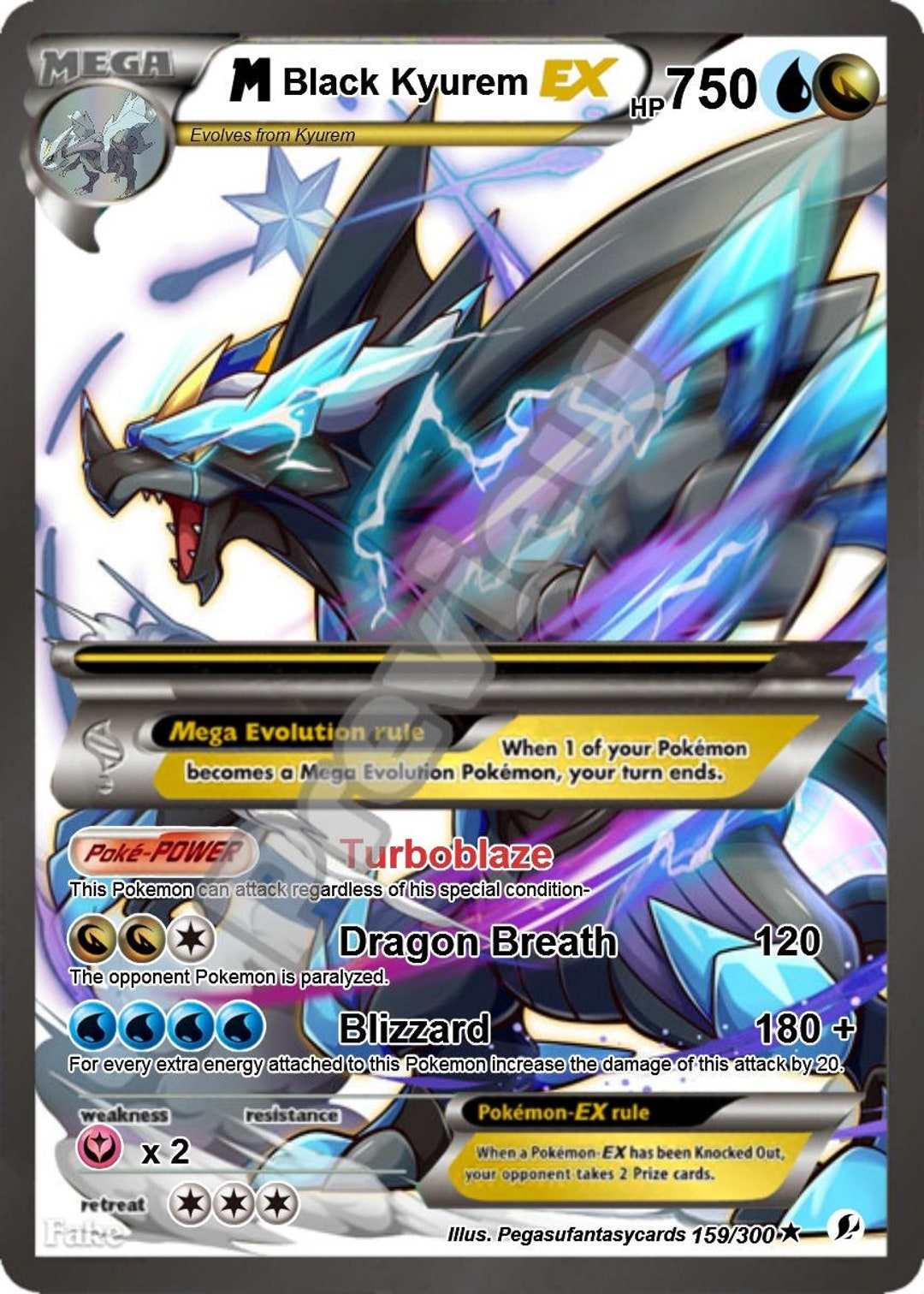 M ブラックキュレム EX GX ポケモンカード - Etsy 日本