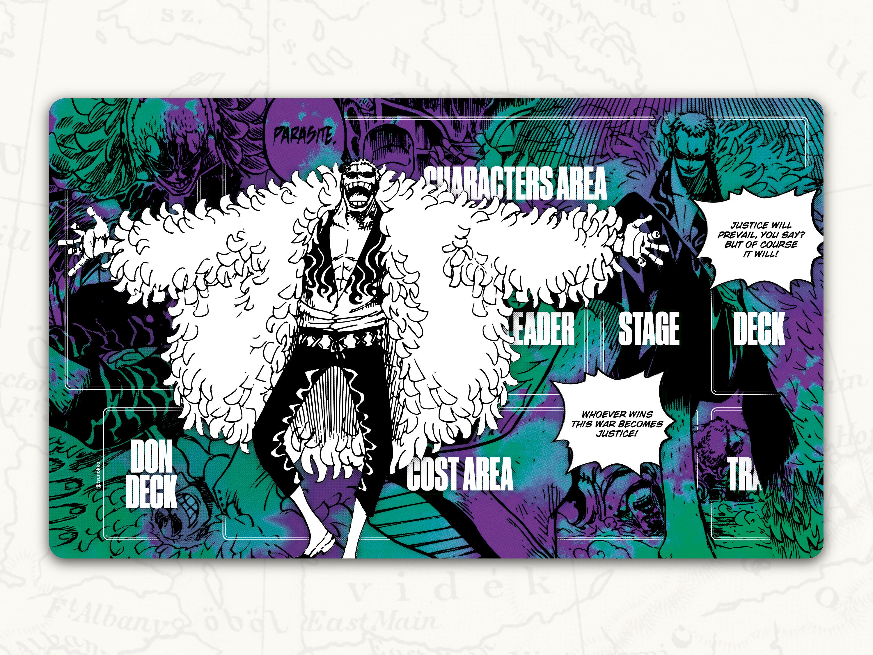 ONE PIECE TCG Playmat: Doflamingo Leader Playmat - Etsy