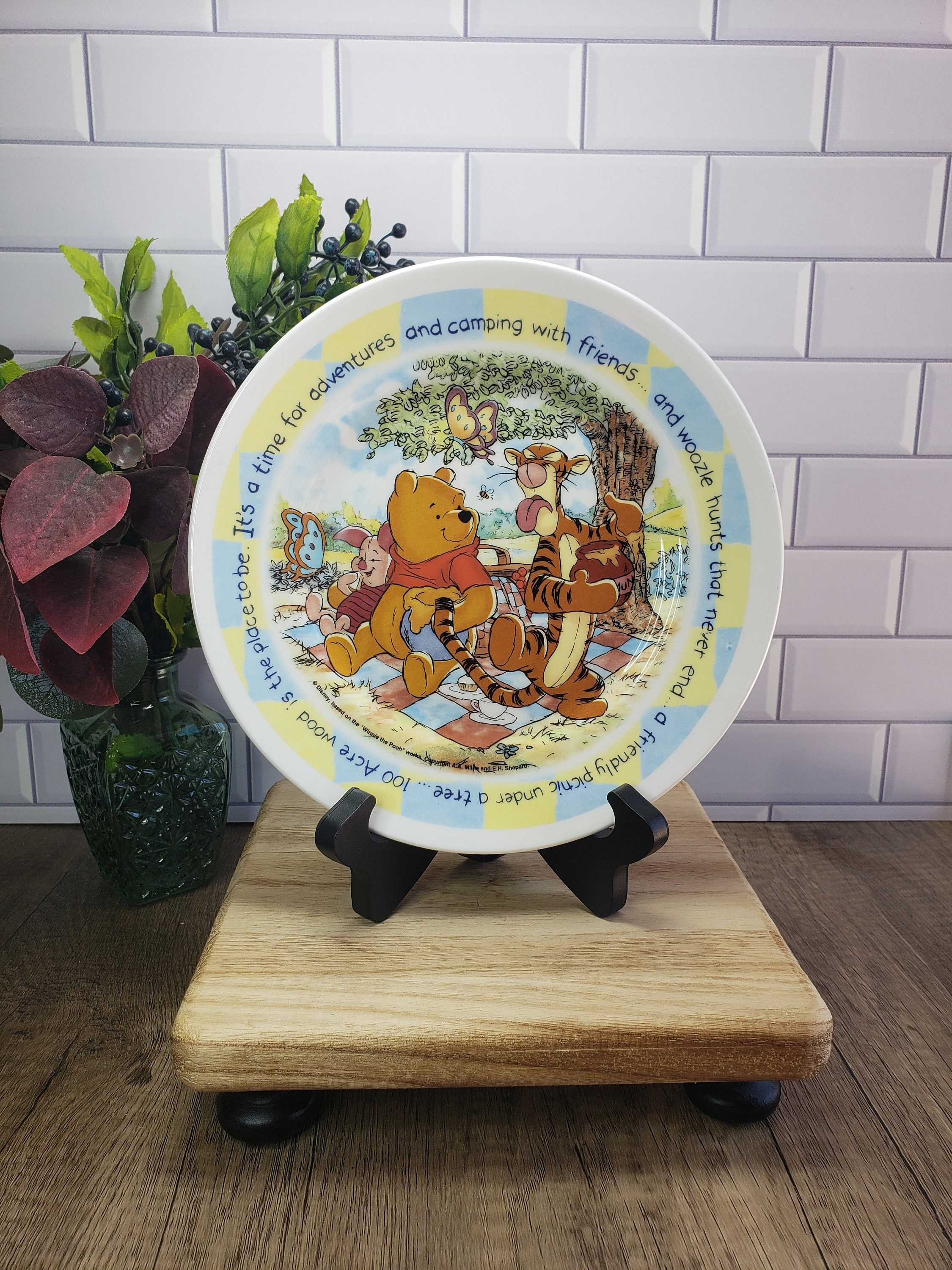 Vintage Winnie the Pooh Plate | Made in England, Disney Nursery