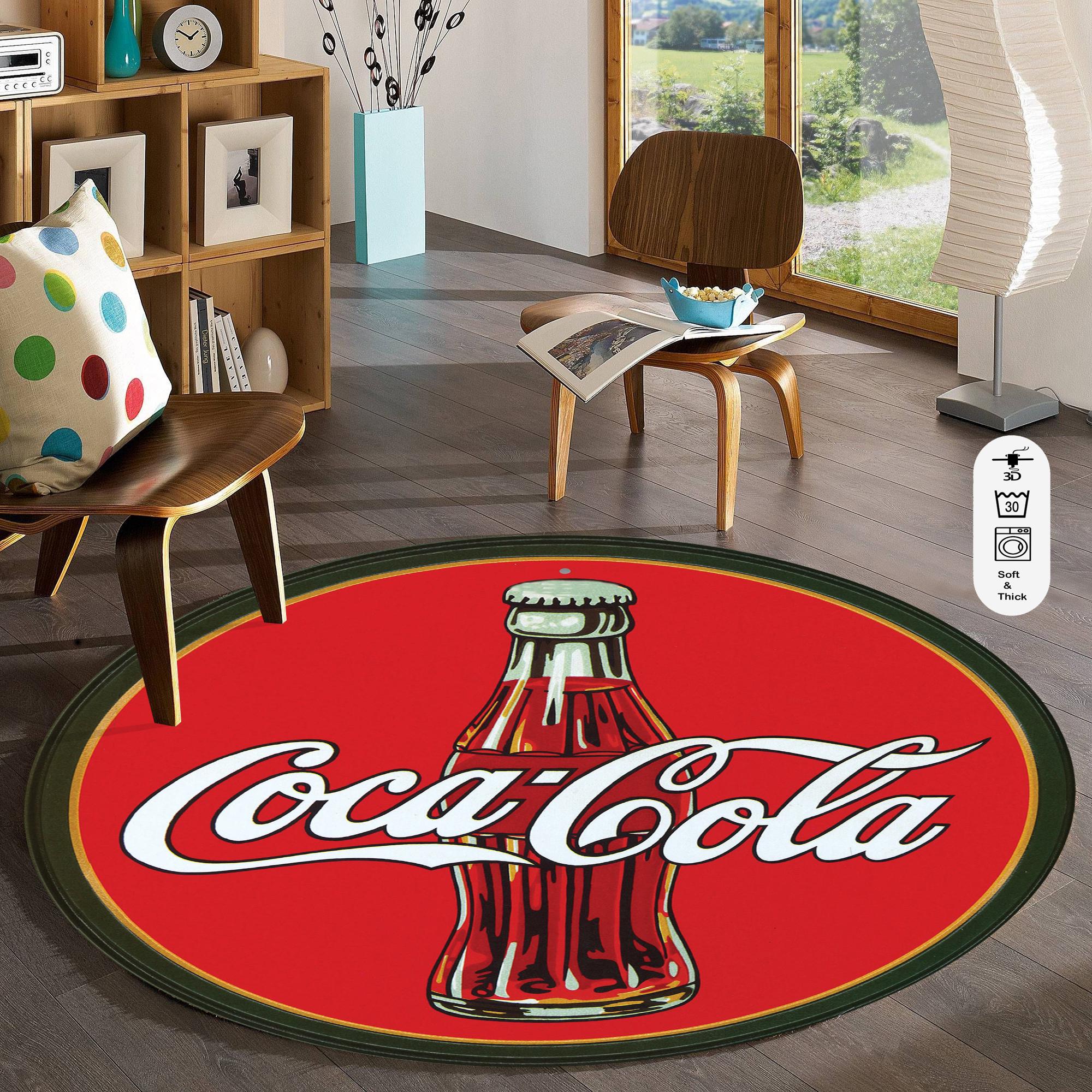 激レア】Coca-Cola ヴィンテージラグマット コカコーラ インテリア雑貨