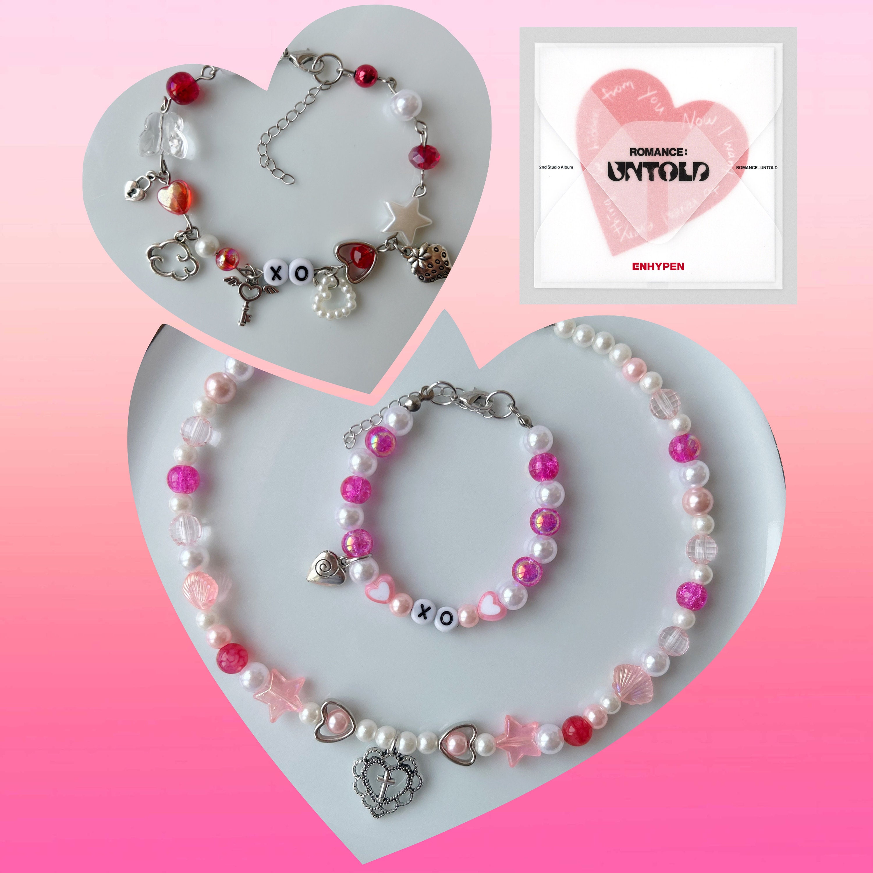 Enhypen Romance Untold Inspired Necklace and Bracelets, Engene