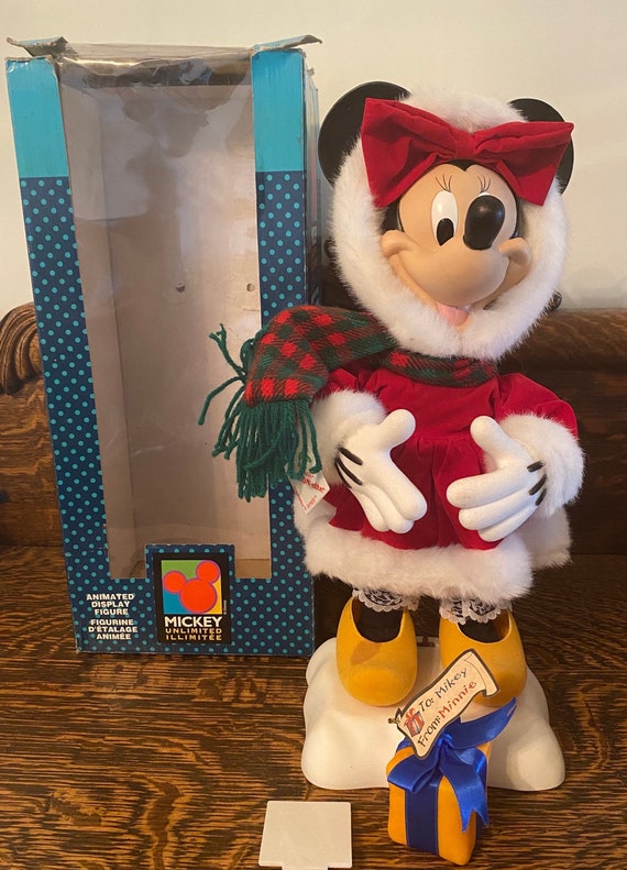 1997 Disney Telco Animated Minnie Mouse Christmas Decor