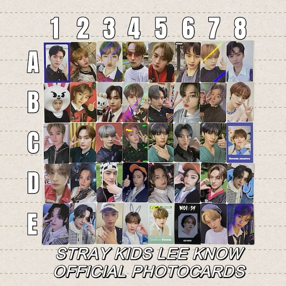 Stray Kids [official] Lee Know Photocard Maxident Yellow Wood