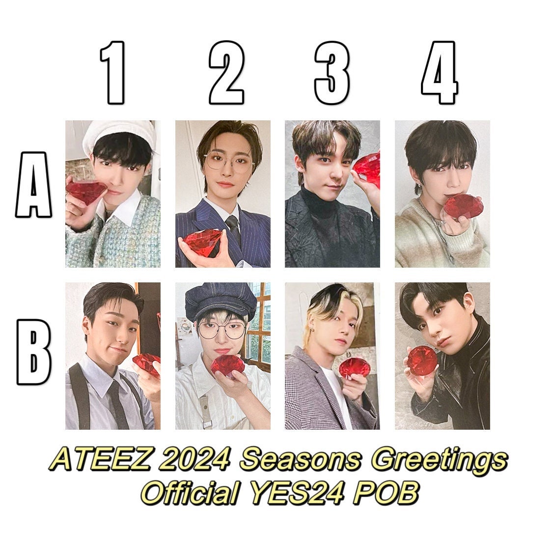 ATEEZ [official] YES24 Seasons Greetings 2024 Photocard San