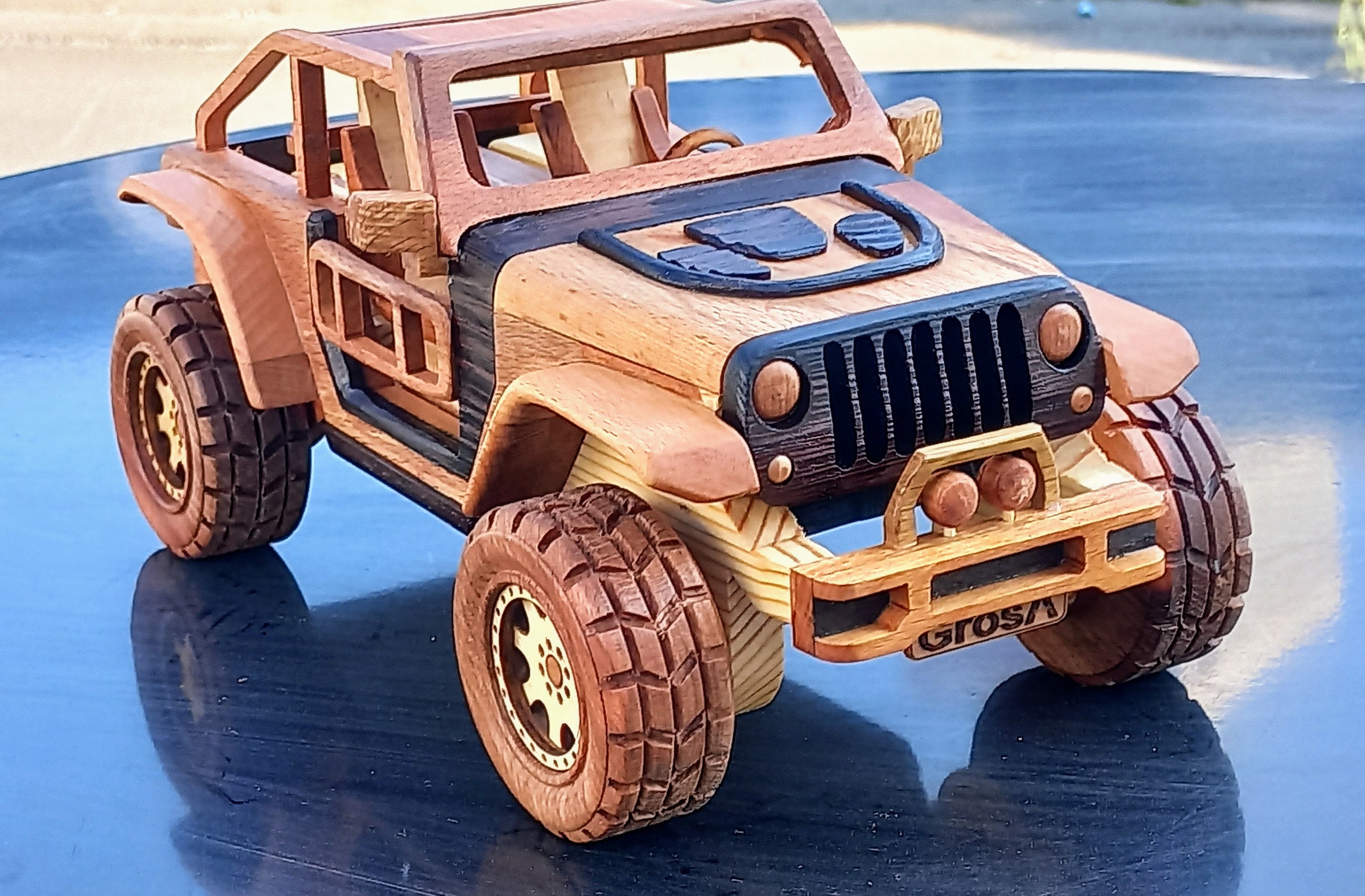 Handmade Wooden Jeep Trailcat Model – Rustic 4x4 Truck Decor - Etsy