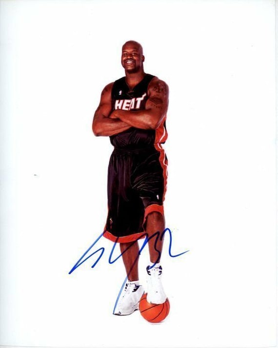 シャキール シャック オニール サイン入り 8x10 NBA バスケットボール
