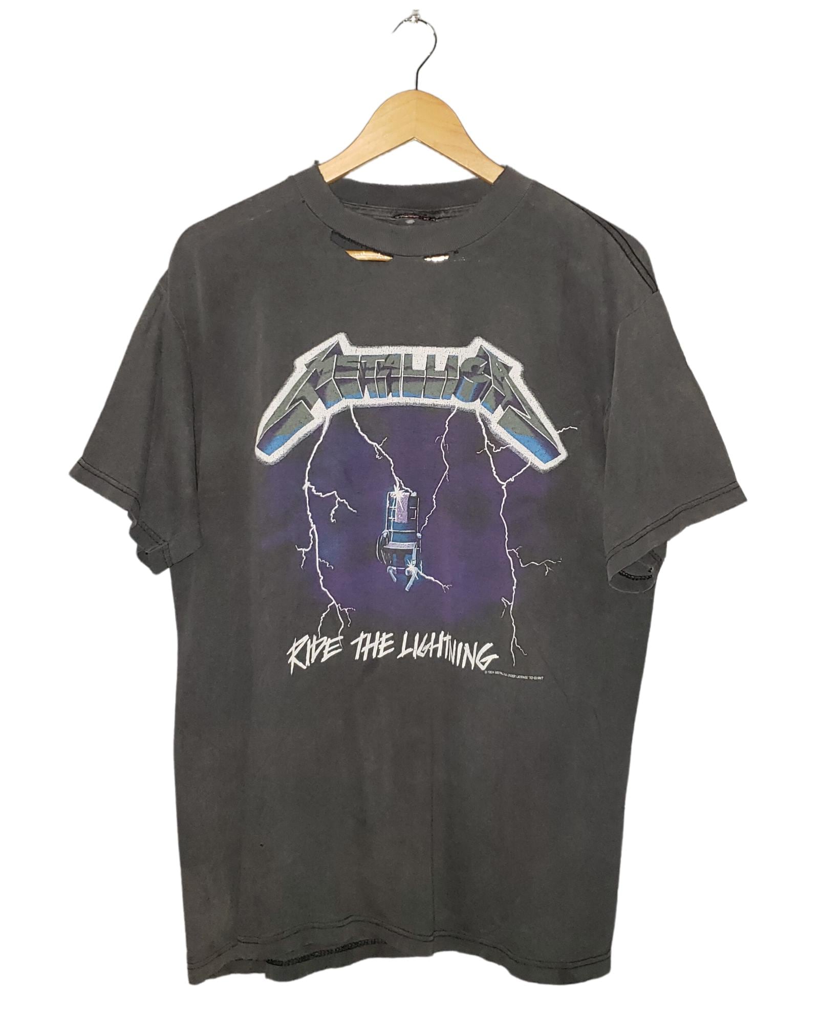 Vintage Metallica Ride the Lightning 1994 T-shirt Electric Chair