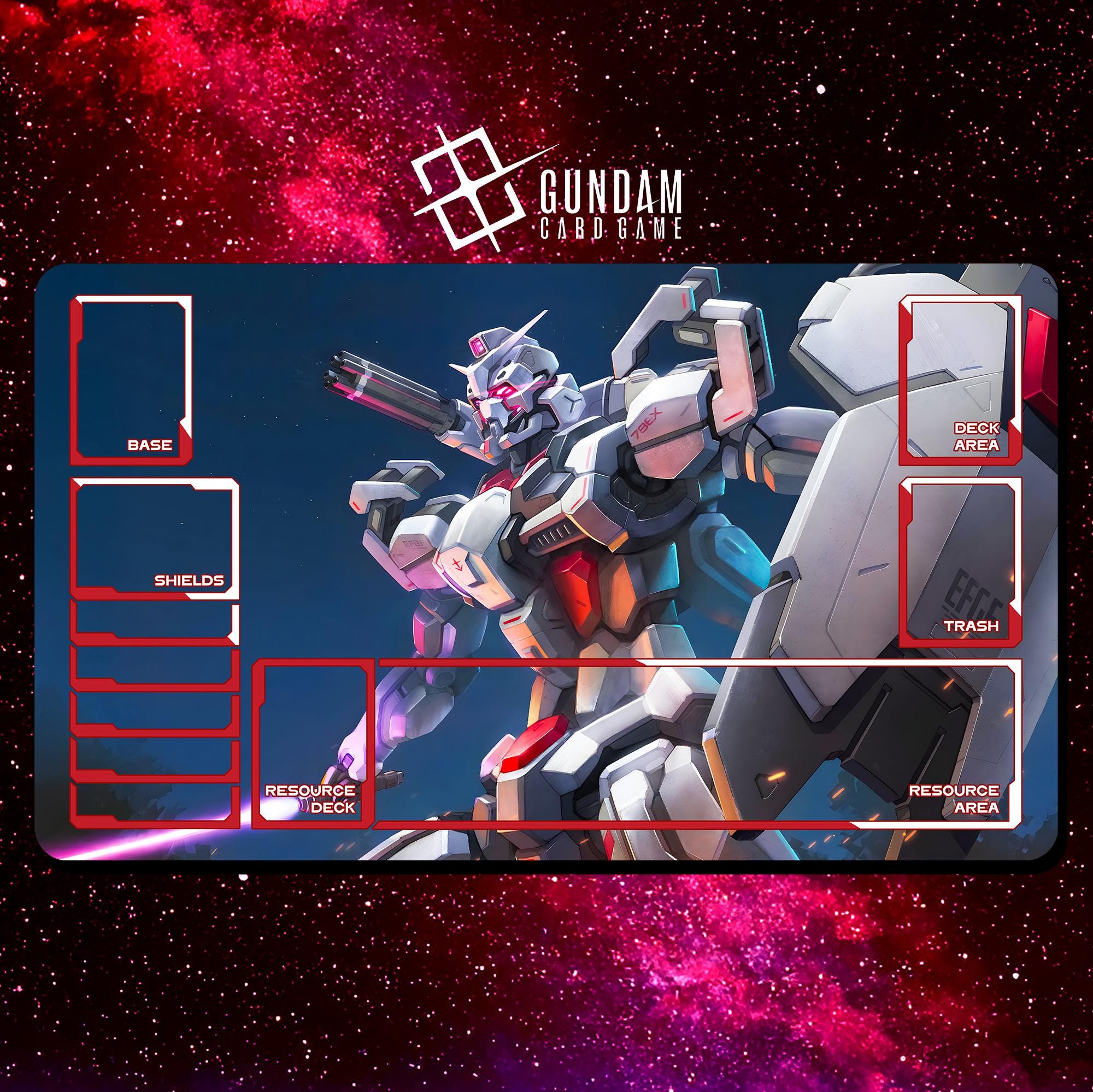 ガンダムEX with GquuuuuuXデザインプレイマット - ガンダムカード
