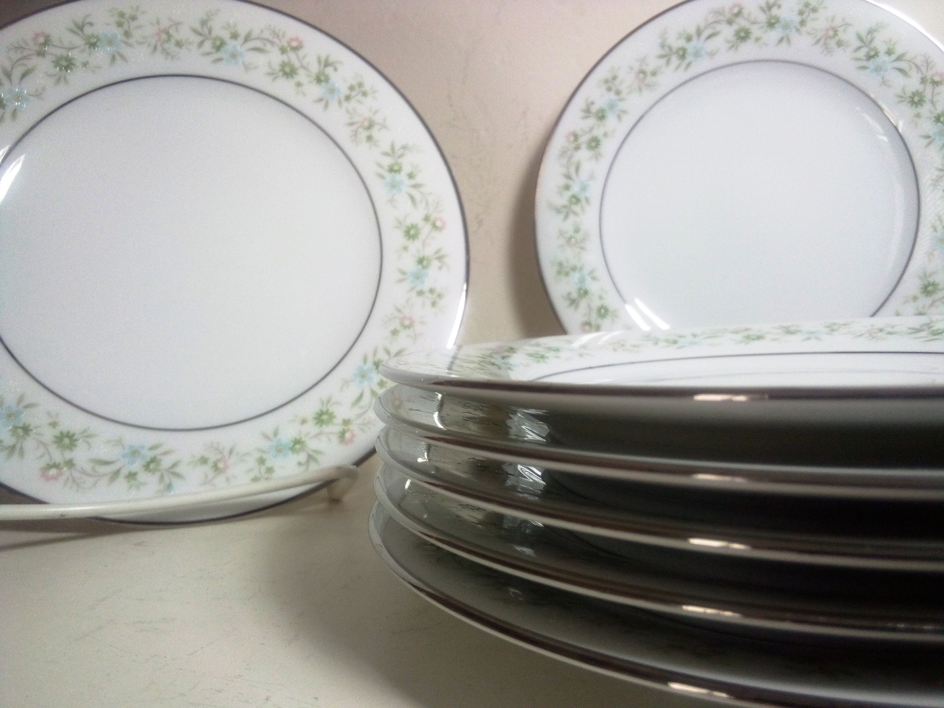 1970s Noritake Savannah 2031 Bread and Butter Plates, Vintage Set