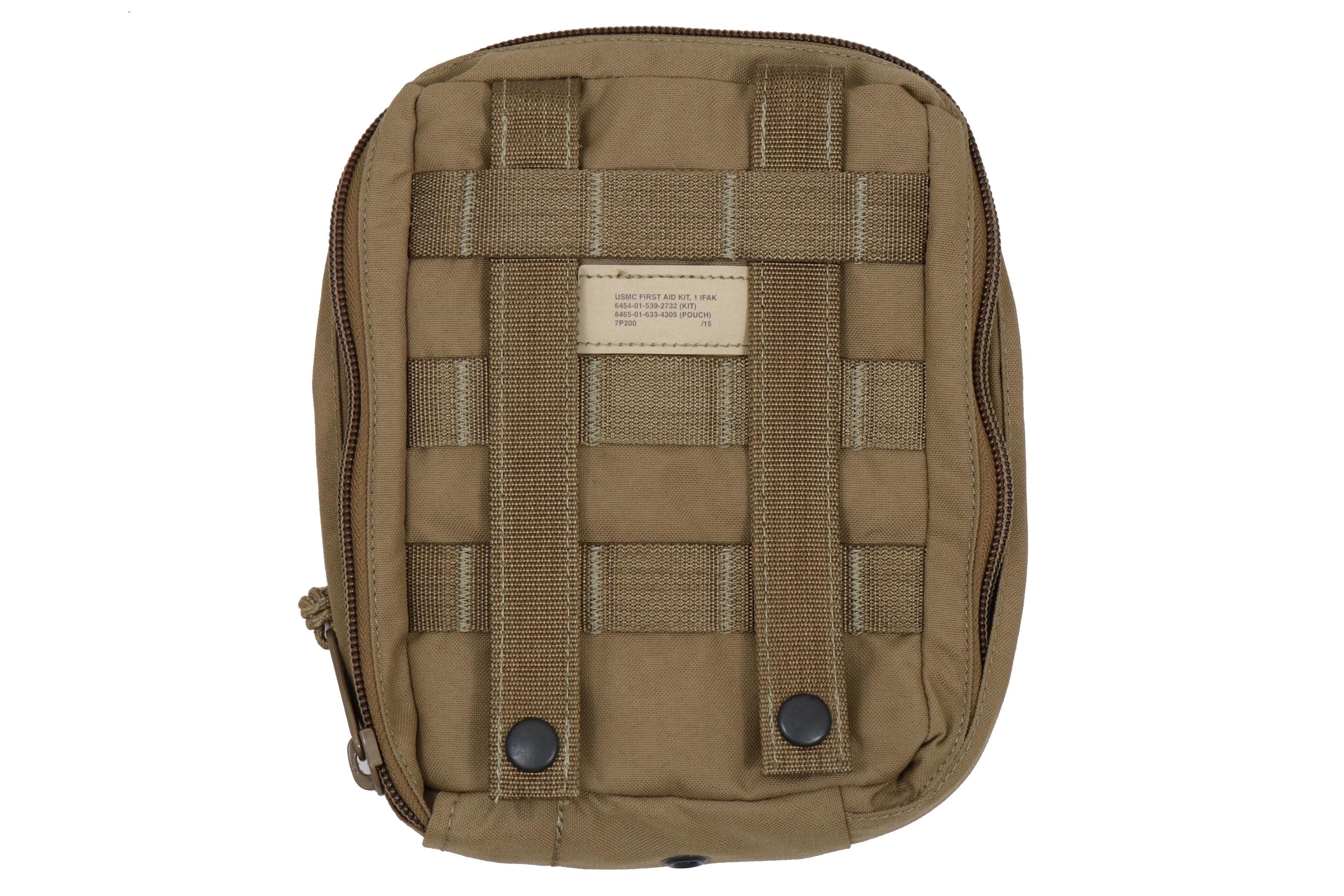 Authentic U.S Marine Corp Zippered Individual First Aid Kit Pouch