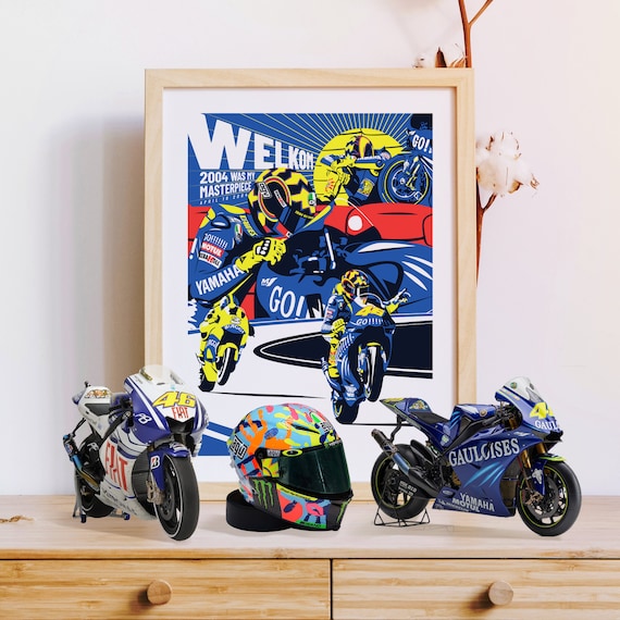 ○ Valentino Rossi 特大ポスター 2004 チャンピオン ○ Valentino
