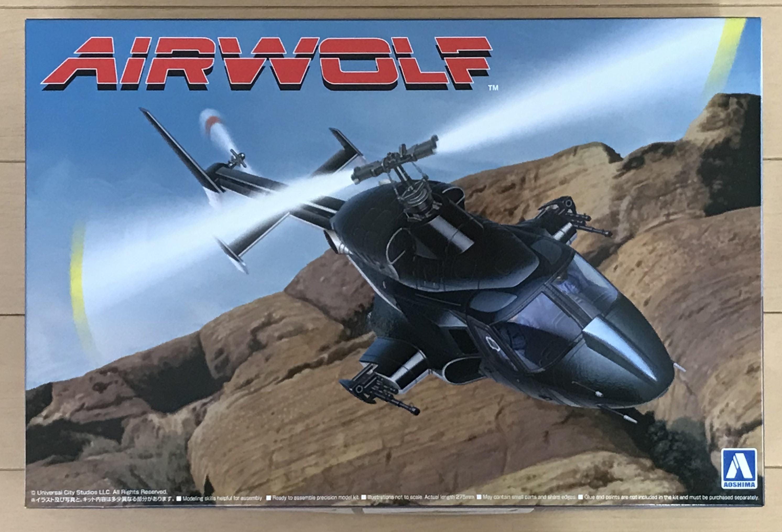 AIRWOLF ~plastic Model Kit (1:48 Scale) Clear Body Ver.~ AW-01