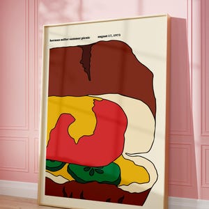 Herman Miller Summer Festival 1970 Poster, Rare Picnic 70 Corn Art